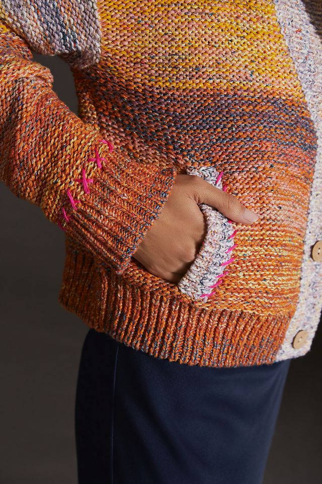Pilcro Flower Cardigan Sweater #2