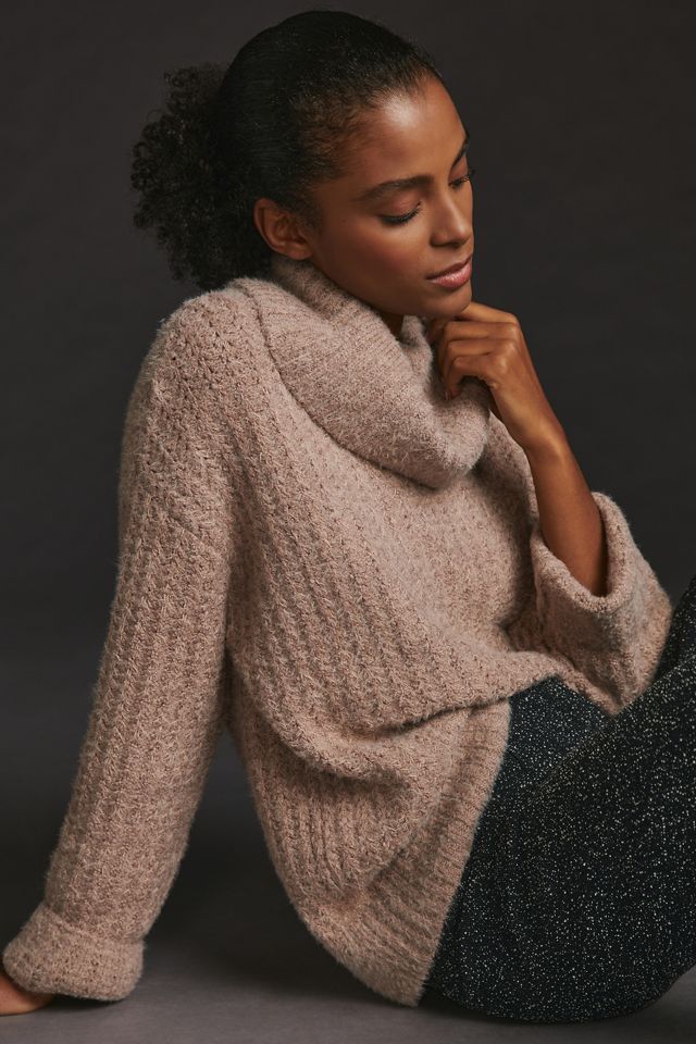 Maeve Cowl-Neck Pullover Sweater #1
