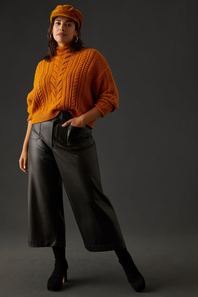 Pilcro Mock-Neck Cable-Knit Sweater #9