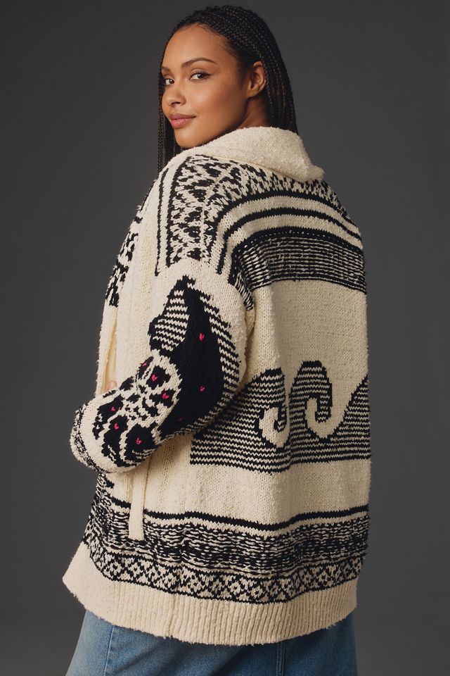 Pilcro Slouchy Waves Cardigan Sweater #5