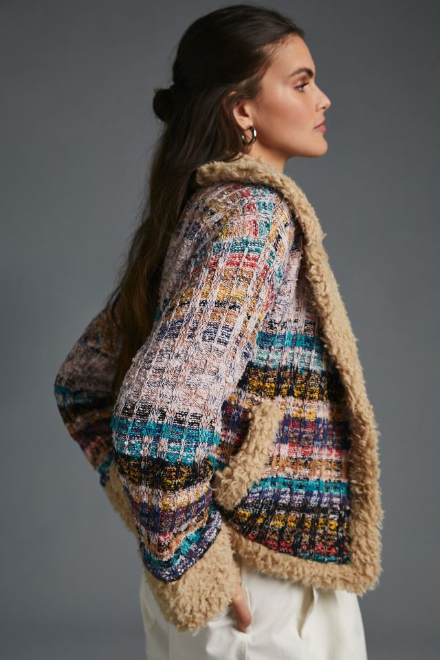 By Anthropologie Cropped Sweater Coat #1