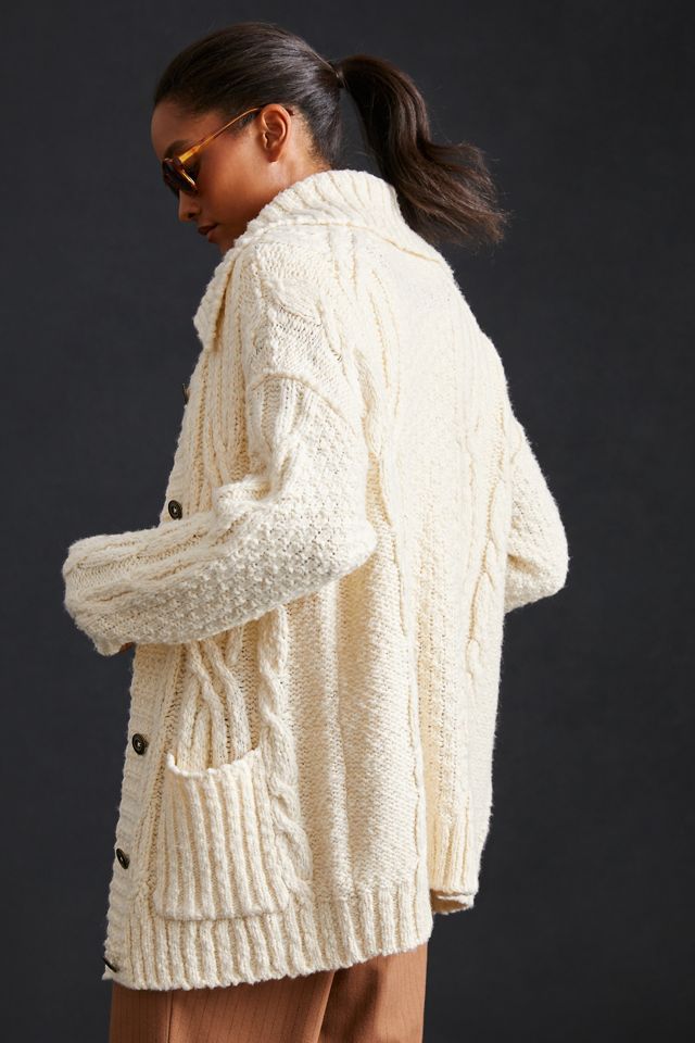 Pilcro Cable-Knit Cardigan Sweater #5