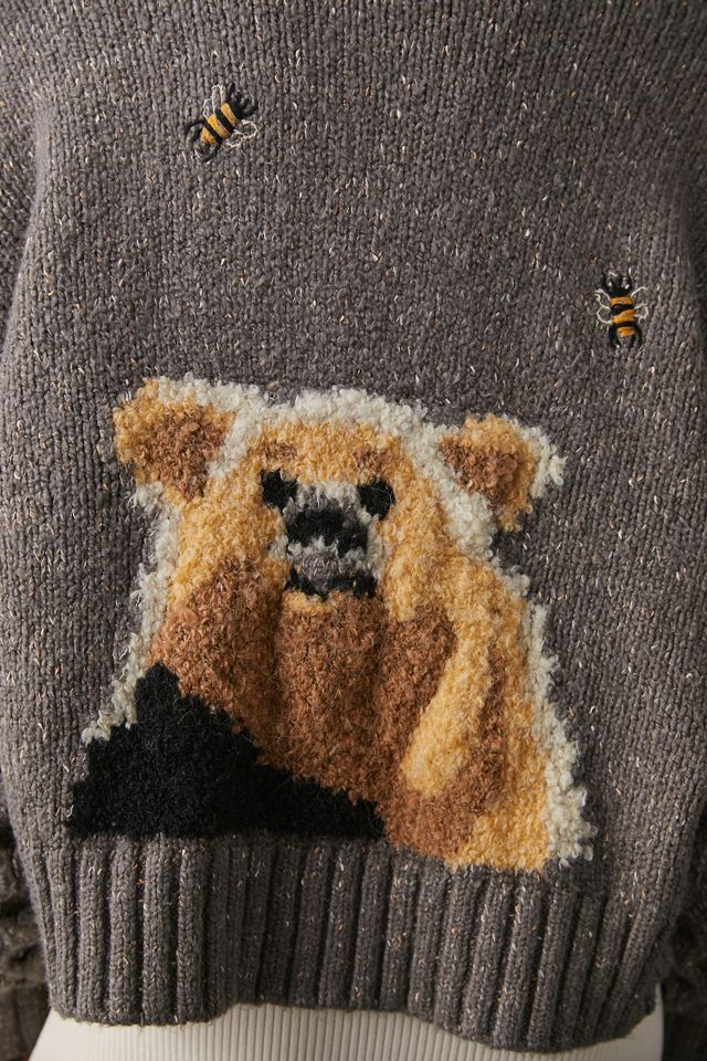 Pilcro Bear Cardigan Sweater #2