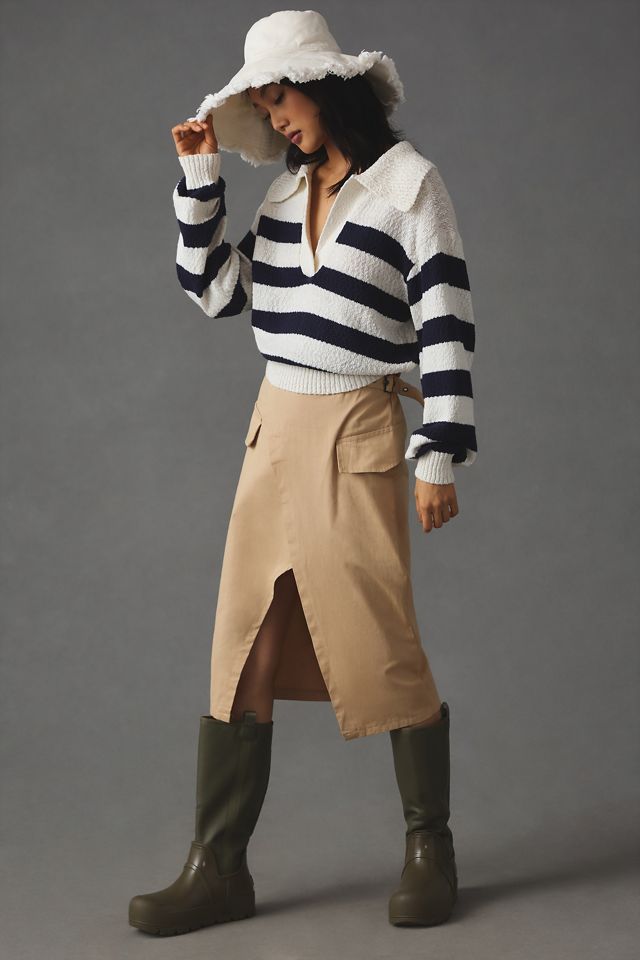 Pull style polo à col en V Maeve #1