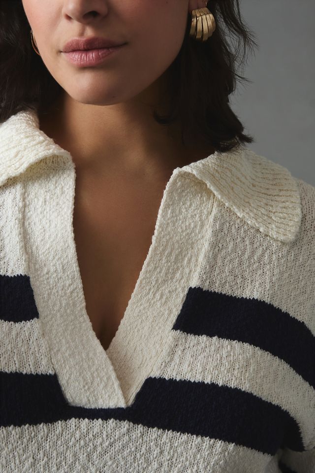 Pull style polo à col en V Maeve #7