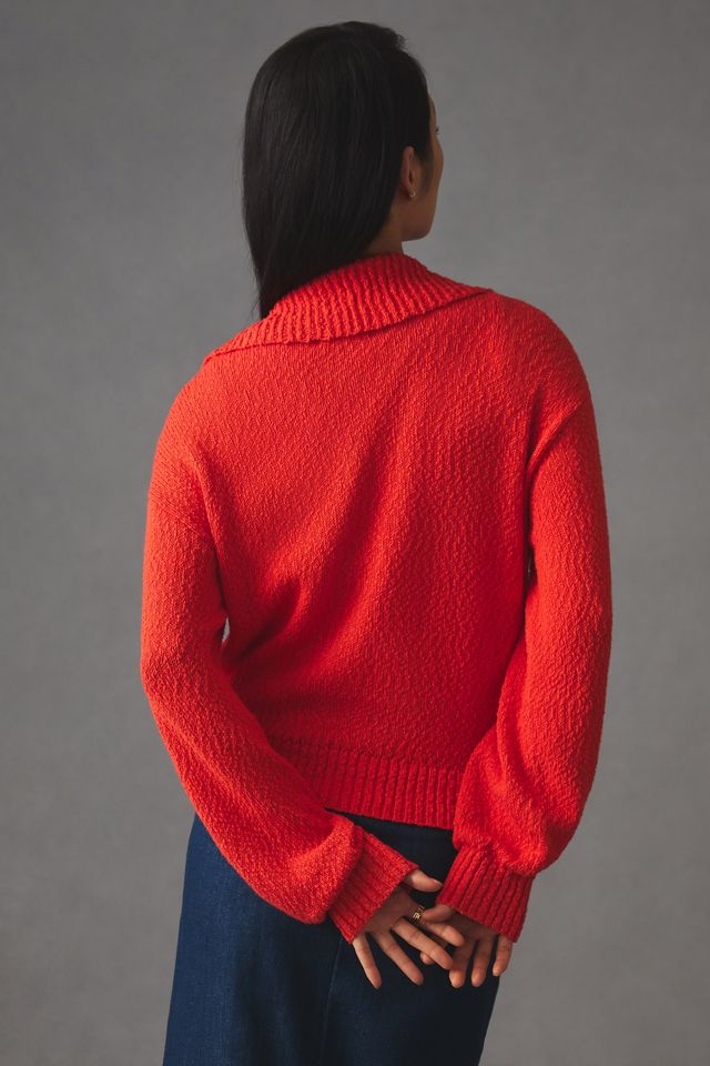 Maeve V-Neck Polo Sweater #2