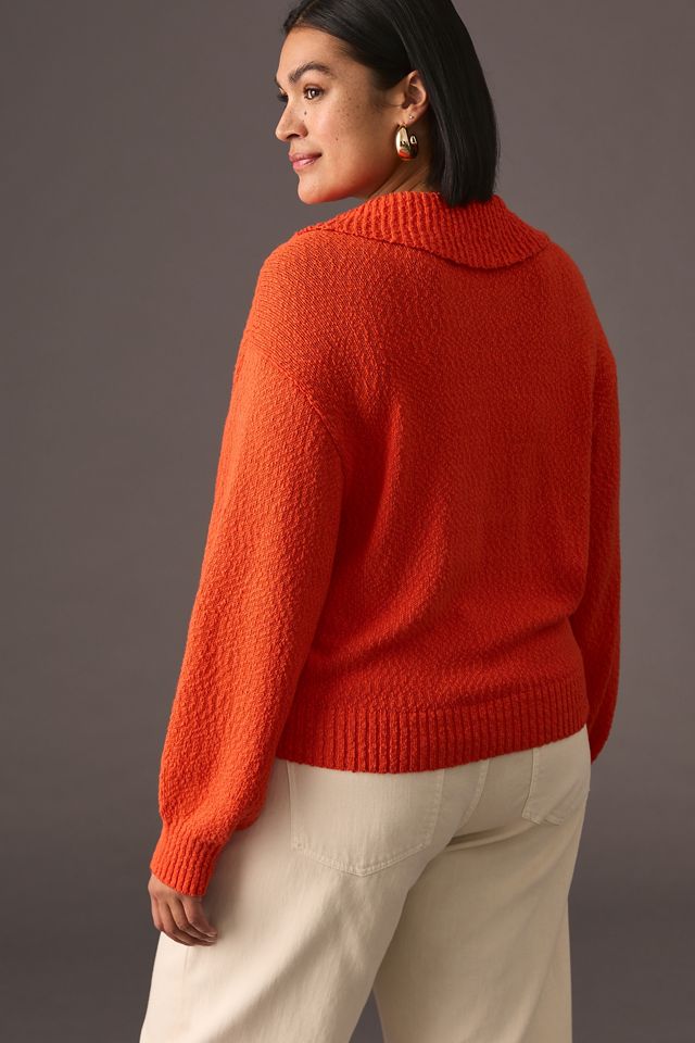 Maeve V-Neck Polo Sweater #6