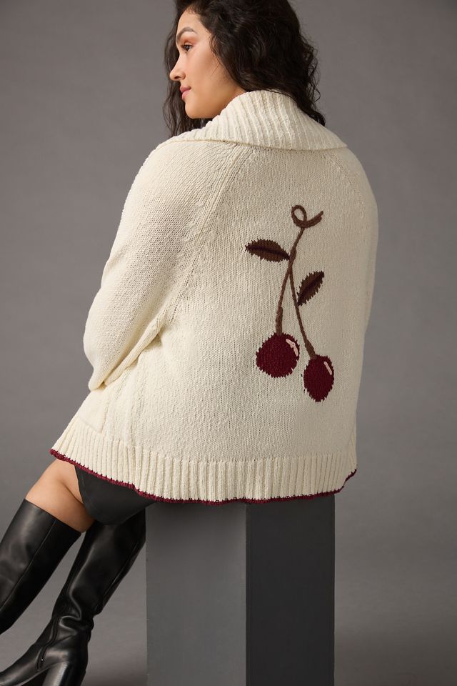 Maeve Cherry Cardigan | Anthropologie UK
