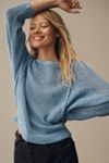 Pilcro Open-Stitch Crew-Neck Sweater 