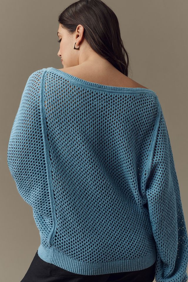 Pilcro Open-Stitch Crew-Neck Sweater #6