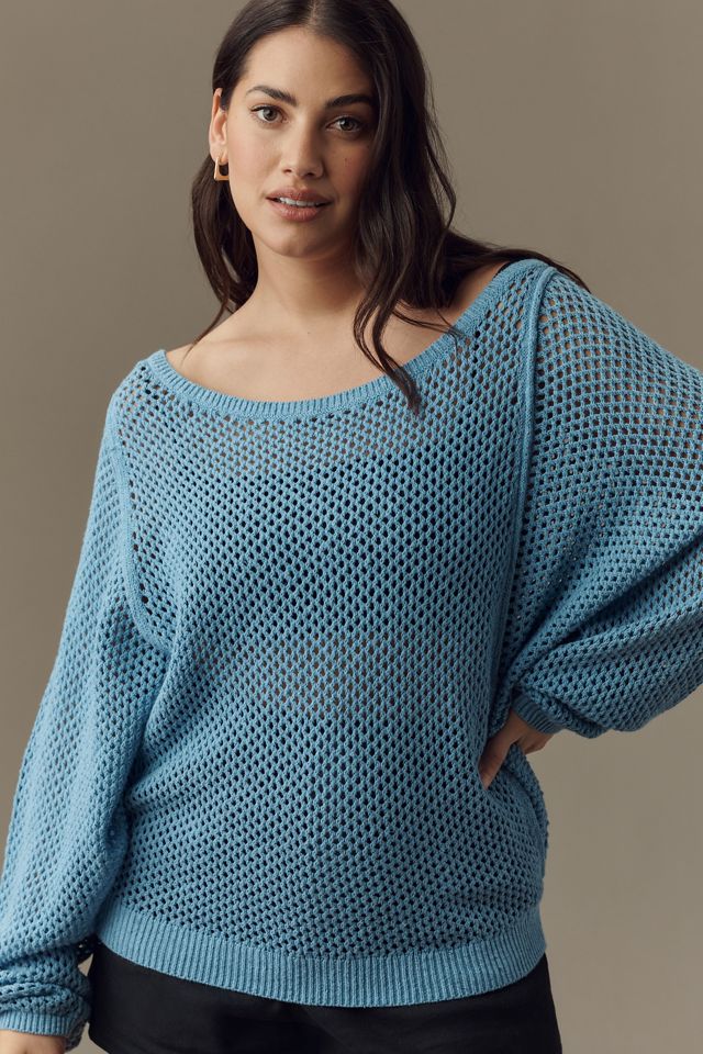 Pilcro Open-Stitch Crew-Neck Sweater #7
