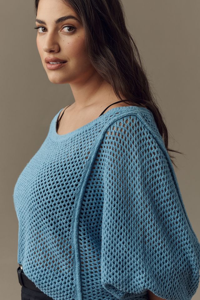 Pilcro Open-Stitch Crew-Neck Sweater #4