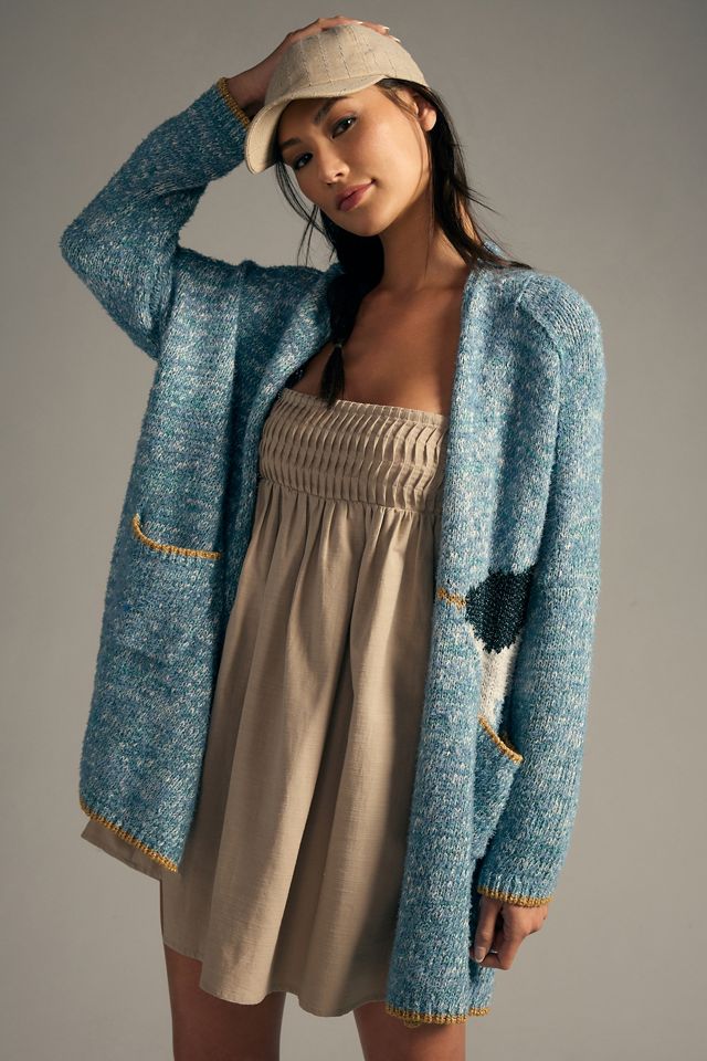By Anthropologie Narwhal Icon Cardigan Sweater #2