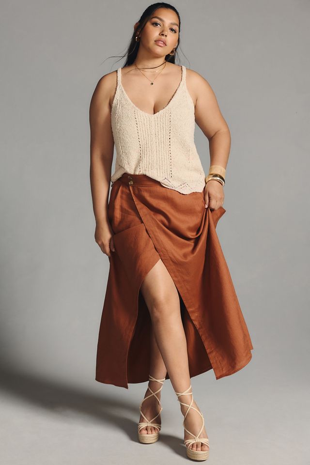 By Anthropologie V-Neck Pointelle Sweater Tank #5