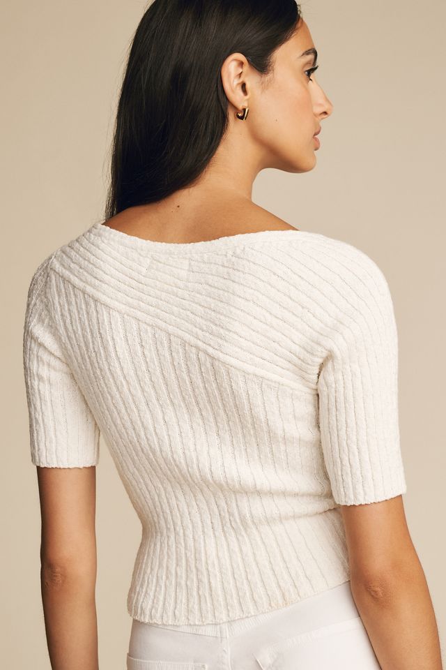 Maeve Ribbed Sweater Tee