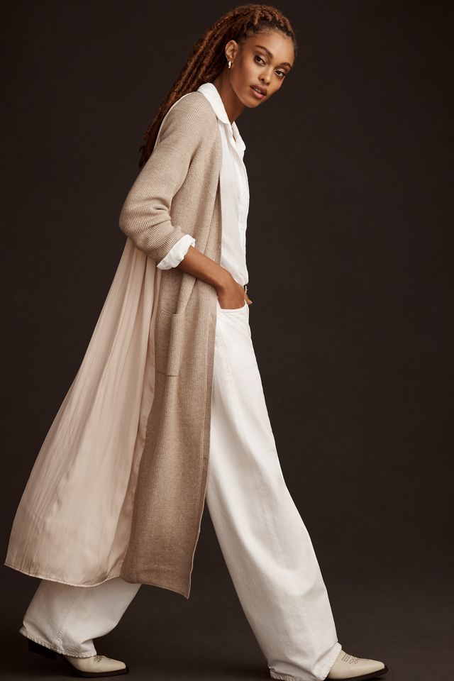 By Anthropologie Long Twofer Cardigan Sweater #1