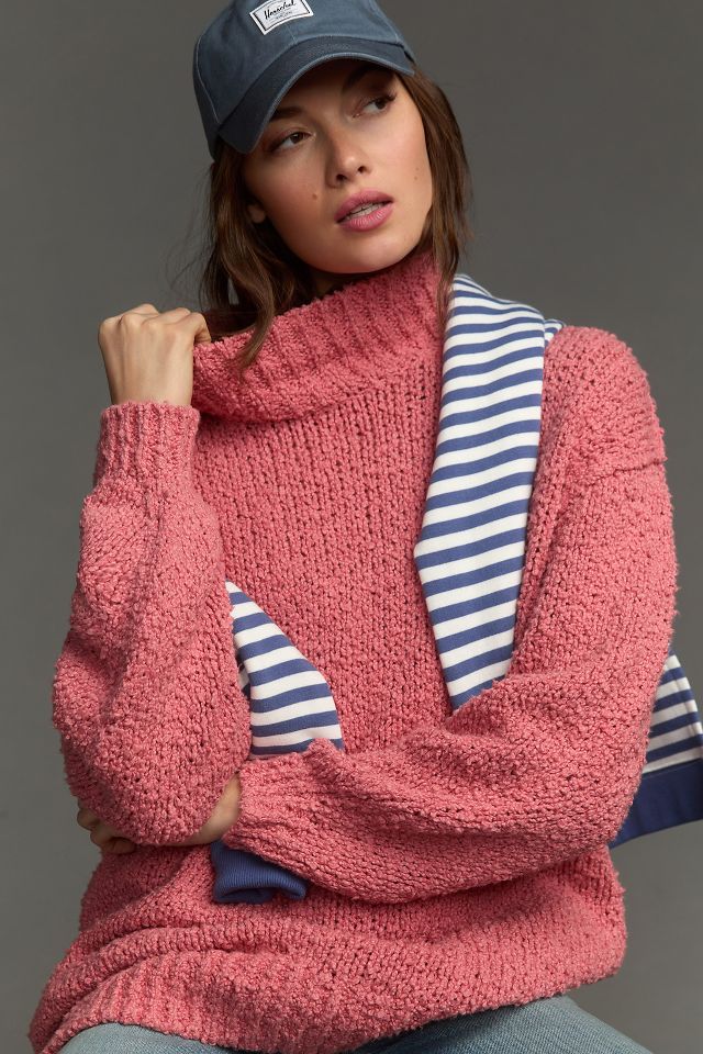 The Need-It Oversized Mock Neck Sweater | Anthropologie