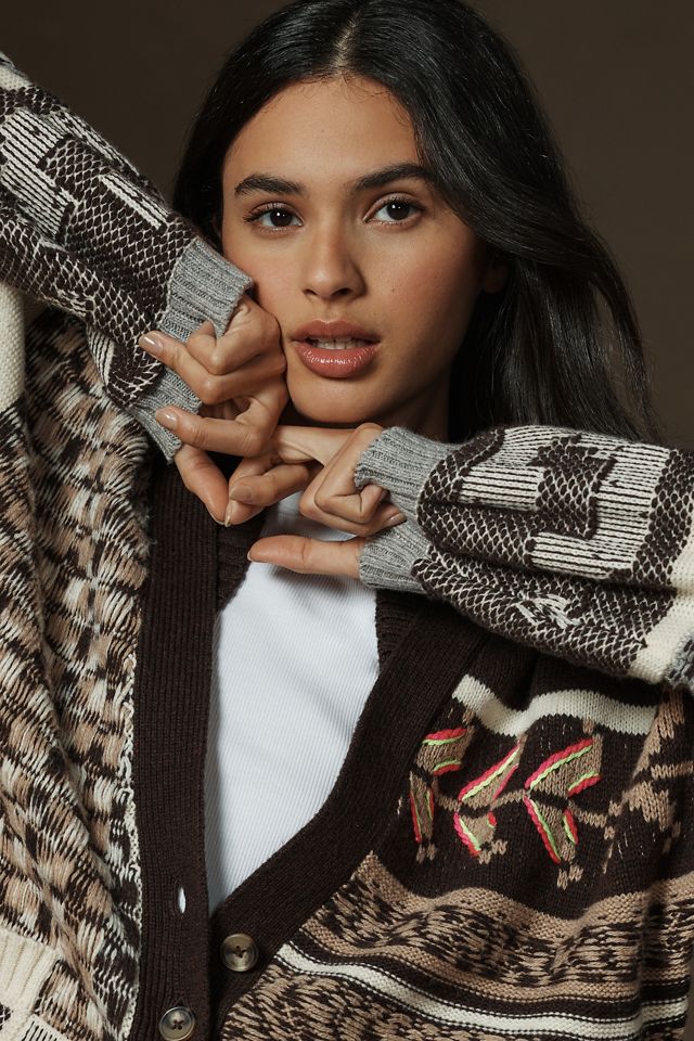 Pilcro Patchwork Cardigan Sweater | Anthropologie