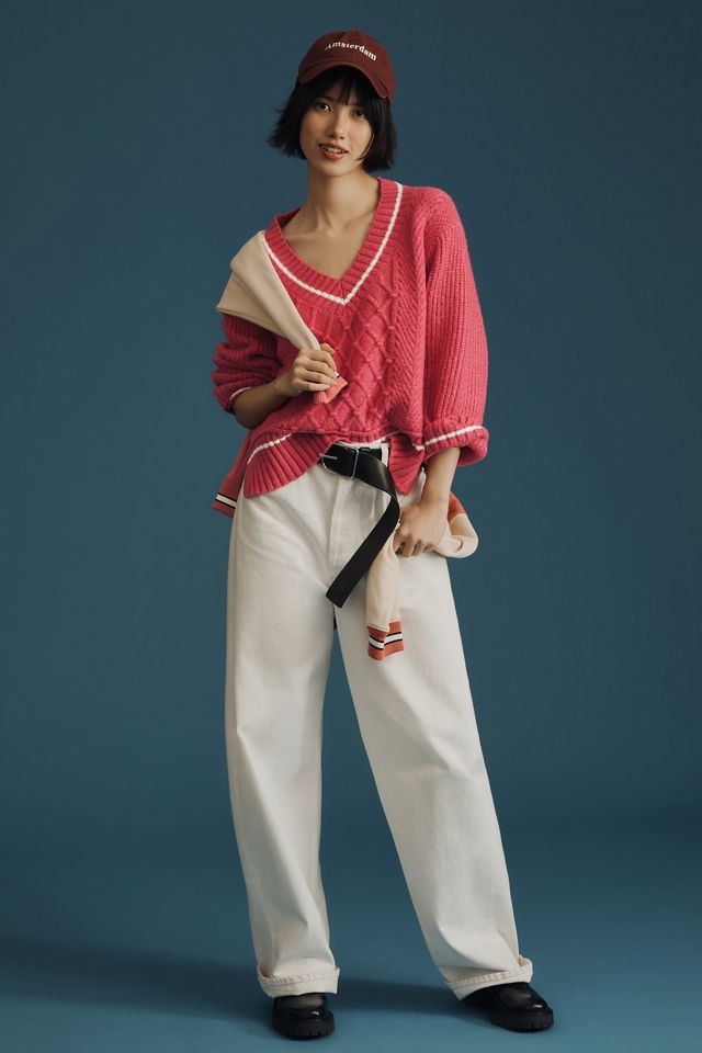 The Tillie V-Neck Pullover Sweater by Maeve #1