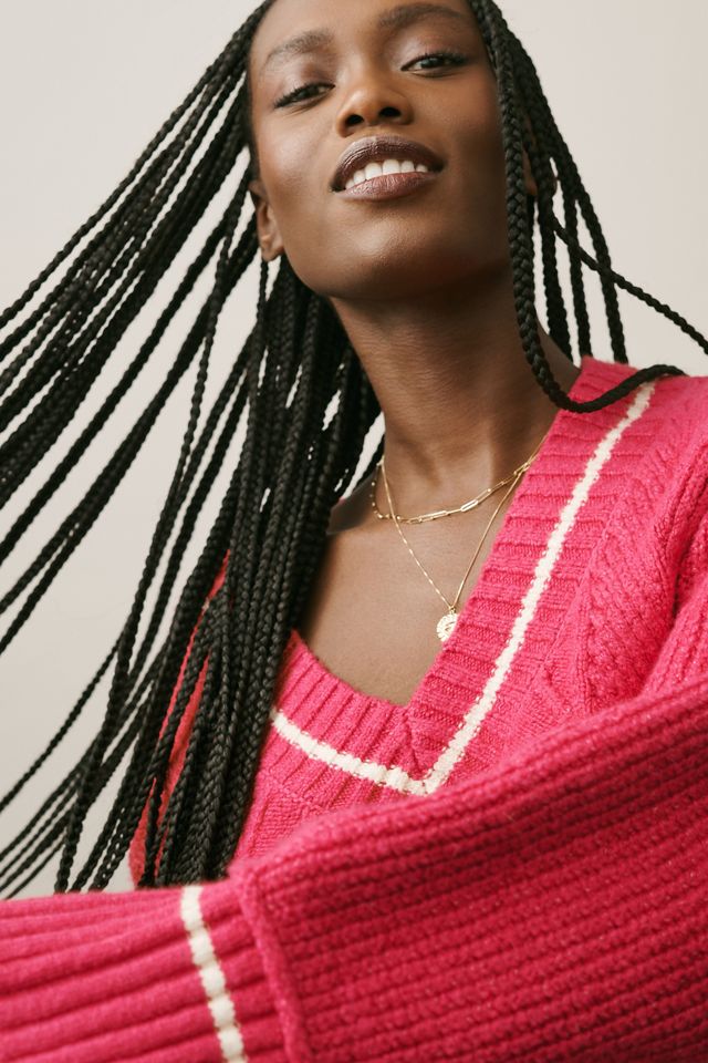 The Tillie V-Neck Pullover Sweater by Maeve #3