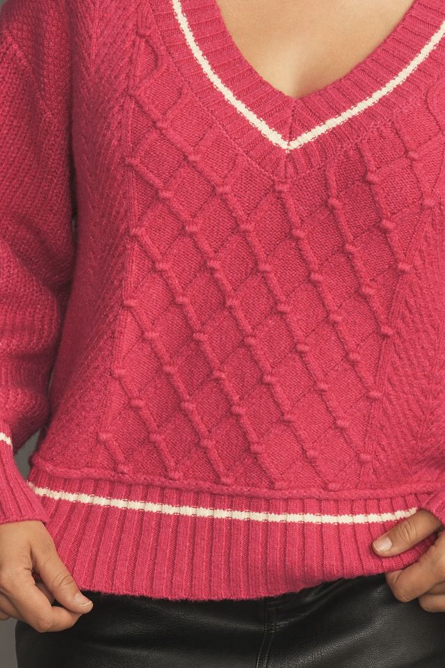 The Tillie V-Neck Pullover Sweater by Maeve | Anthropologie