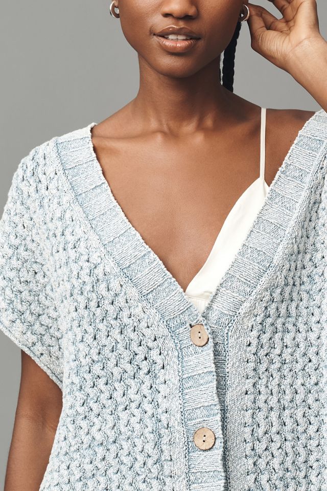 Pilcro Oversized Distressed Sweater Vest #4