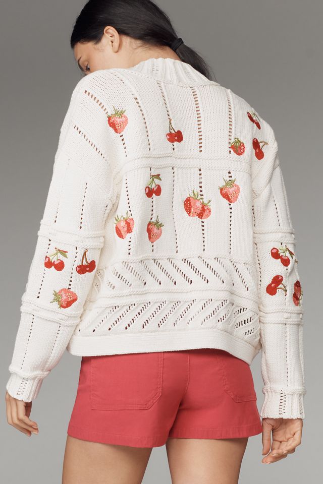Cardigan Maeve con Ricamo di Frutta #1