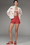 Maeve Fruit-Embroidered Cardigan Sweater