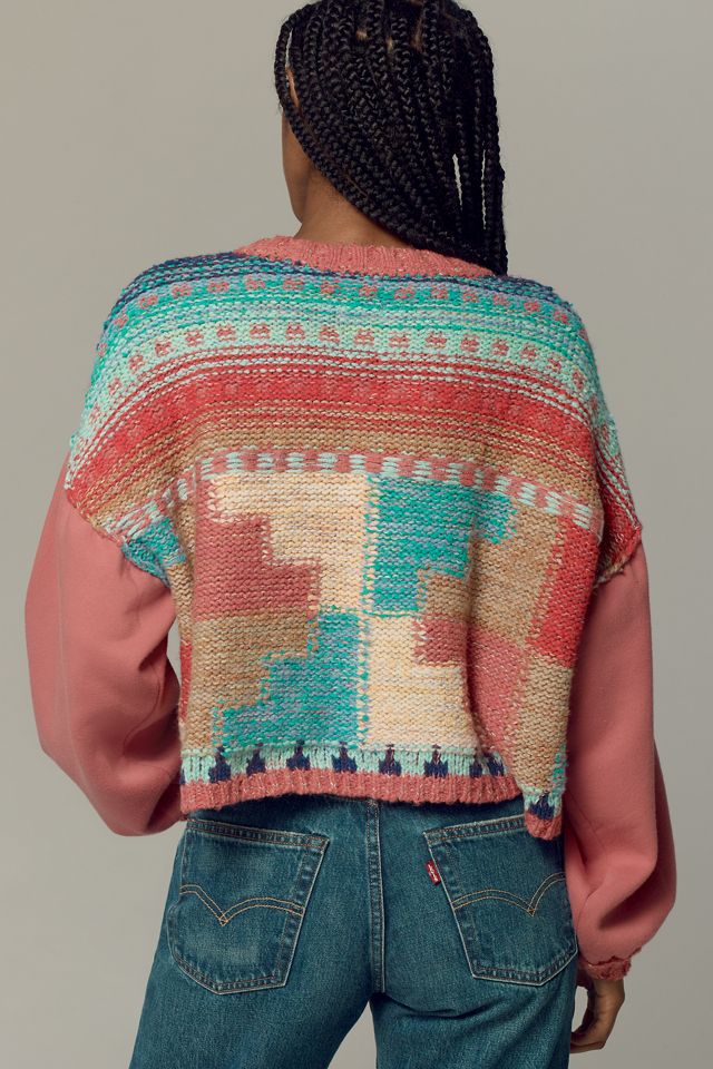 Pilcro Billowy-Sleeve Crew-Neck Sweater #2