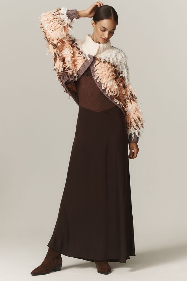 By Anthropologie Fringe Cardigan Sweater #2