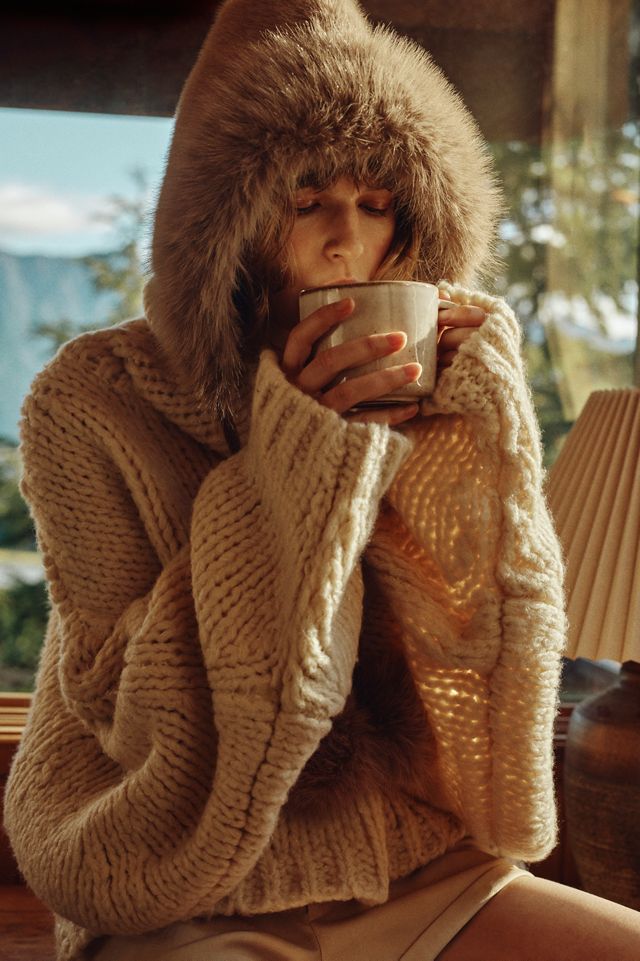 By Anthropologie Chunky Turtleneck Jumper #1