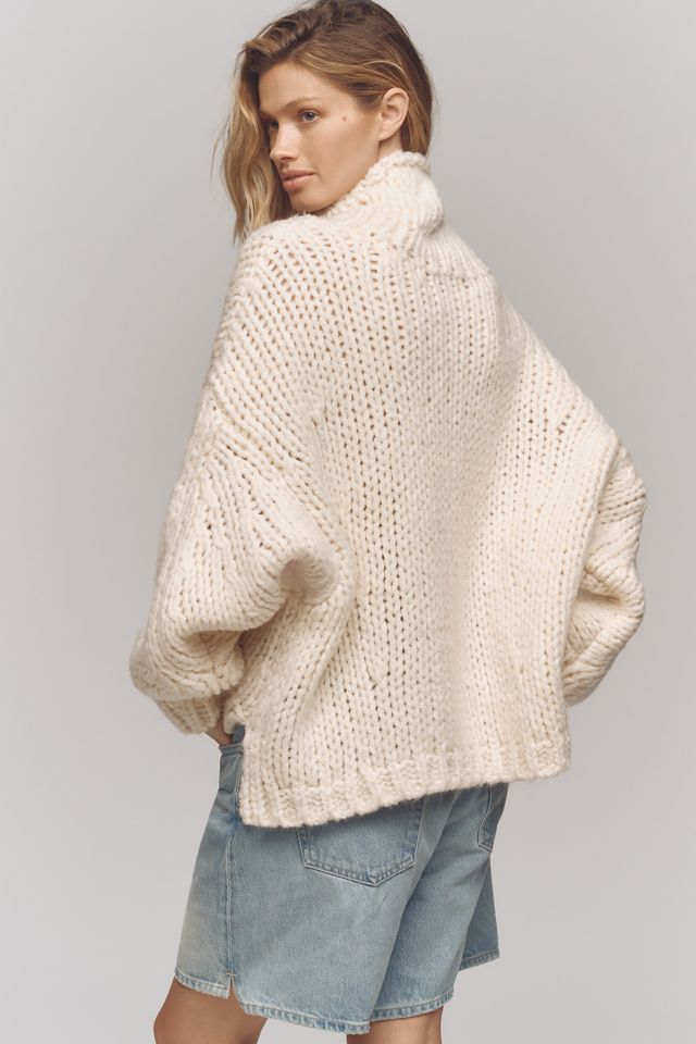 By Anthropologie Chunky Turtleneck Jumper #3