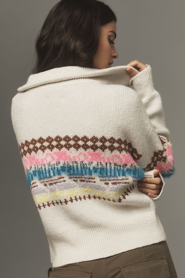 PIlcro Zip-Front Cardigan Sweater #1