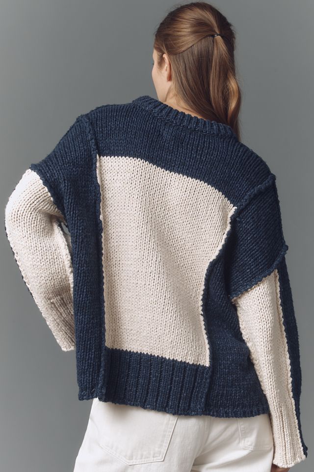 Pilcro Chunky Crew-Neck Sweater #1