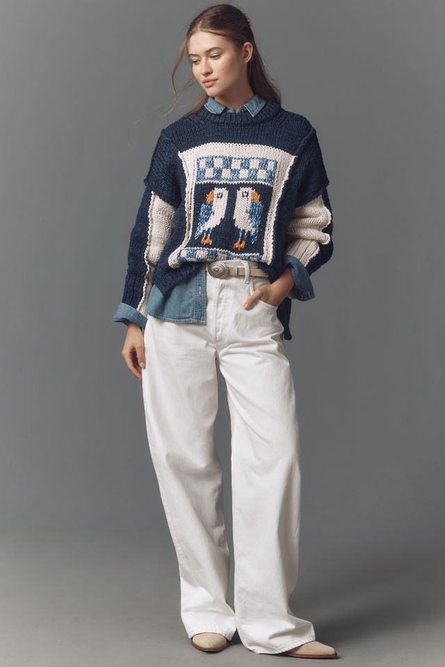 Pilcro Chunky Crew-Neck Sweater #2