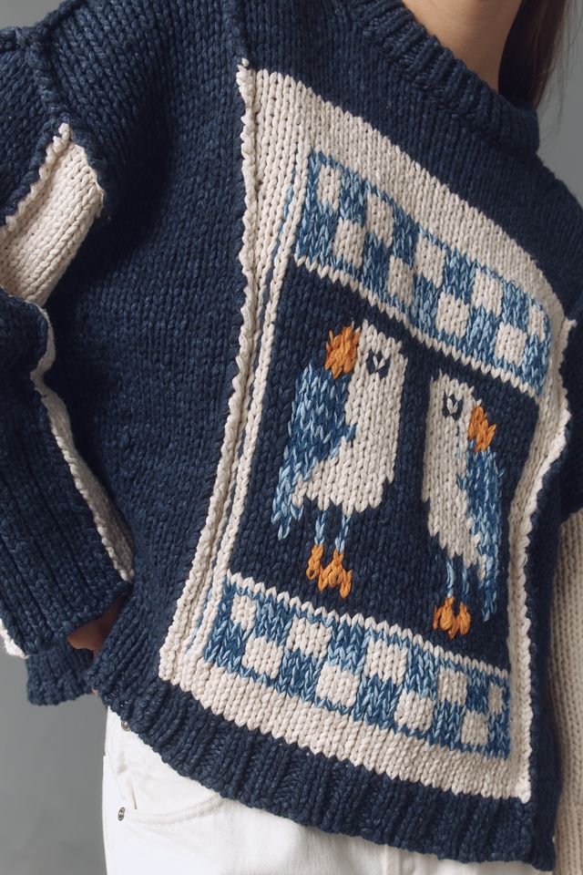 Pilcro Chunky Crew-Neck Sweater #3