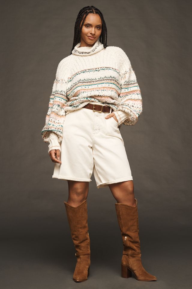 Pilcro Relaxed Turtleneck Sweater | Anthropologie