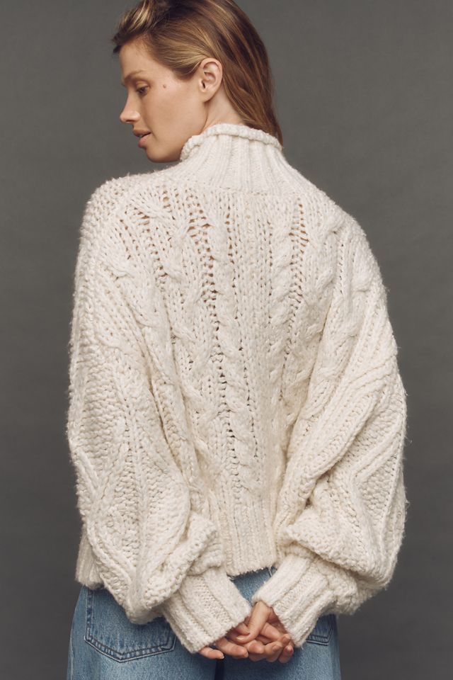 By Anthropologie Fisherman Sweater #3