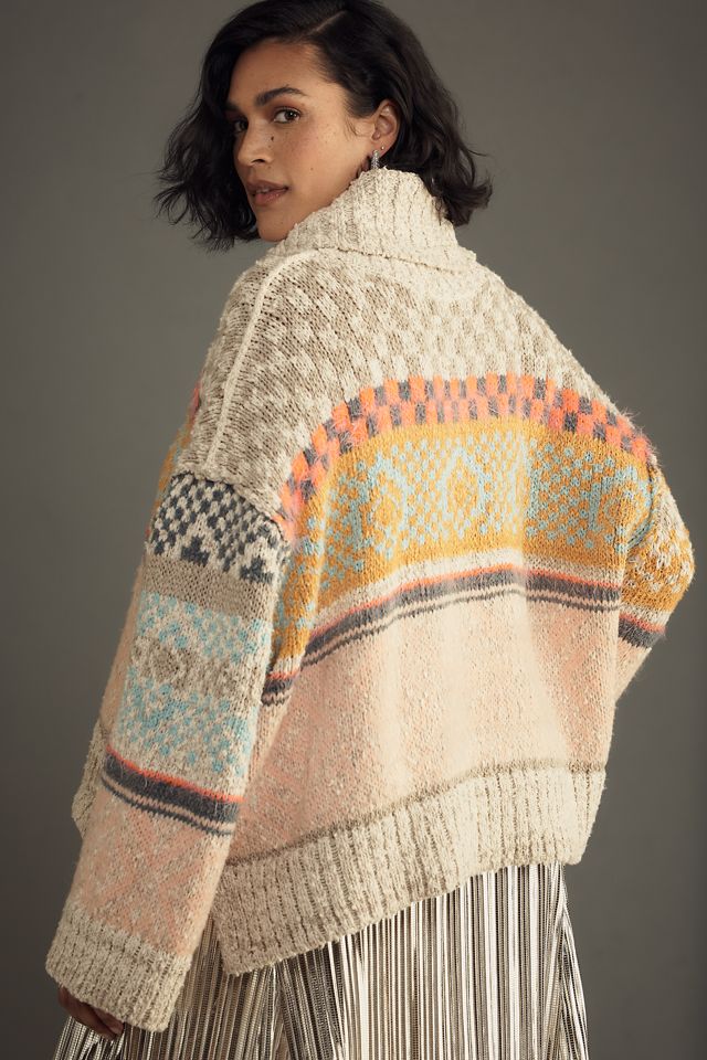 Pilcro Chunky Slouchy Boxy Turtleneck Sweater #5