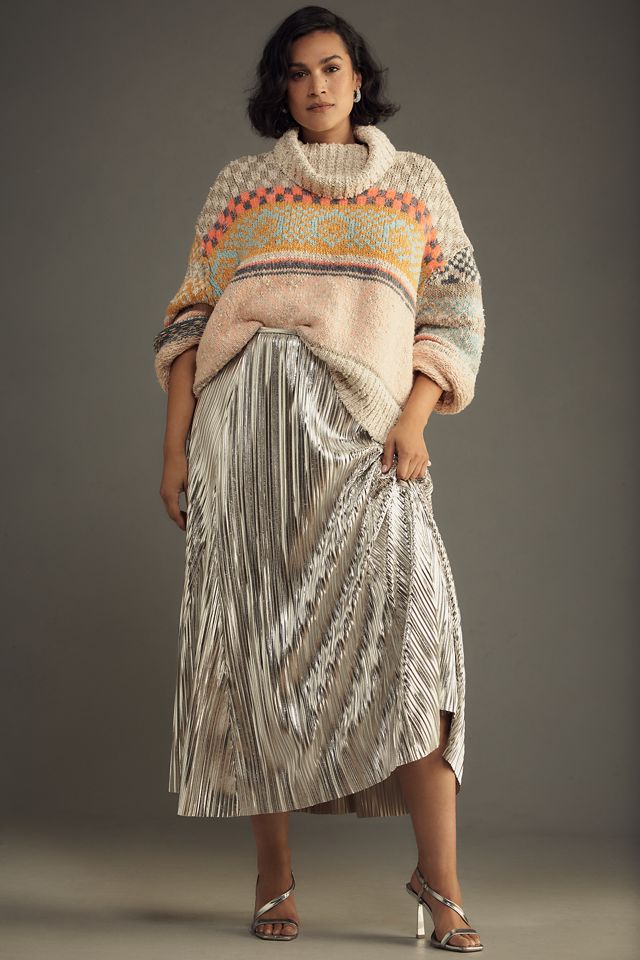 Pilcro Chunky Slouchy Boxy Turtleneck Sweater #6