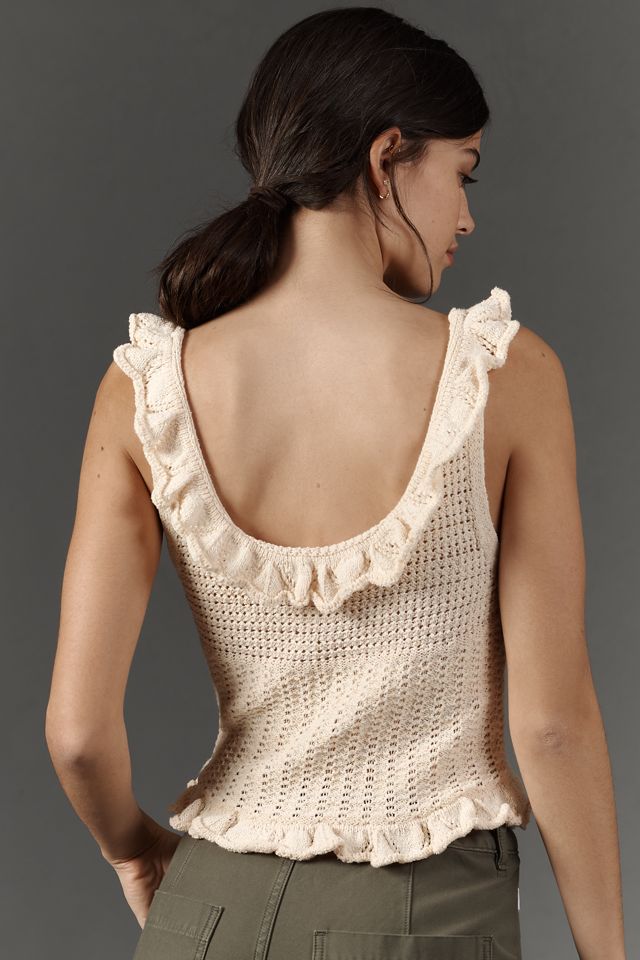 Pilcro Ruffled Sweater Tank Top #2