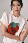 Maeve Cap Sleeve Graphic Sweater Vest