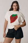 Maeve Cap Sleeve Graphic Sweater Vest