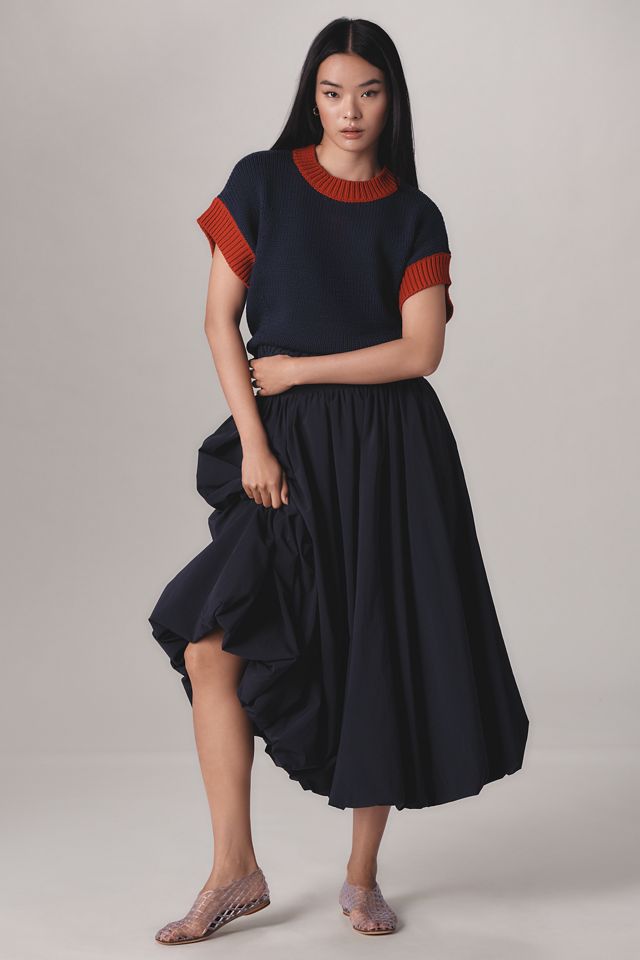 The Pippa Crew-Neck Sweater by Maeve: Cap-Sleeve Edition #2