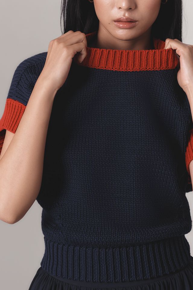 The Pippa Crew-Neck Sweater by Maeve: Cap-Sleeve Edition #3