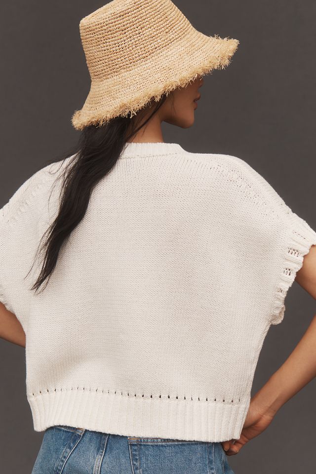 Maeve Short-Sleeve Crew-Neck Veggie Motif Graphic Sweater #2