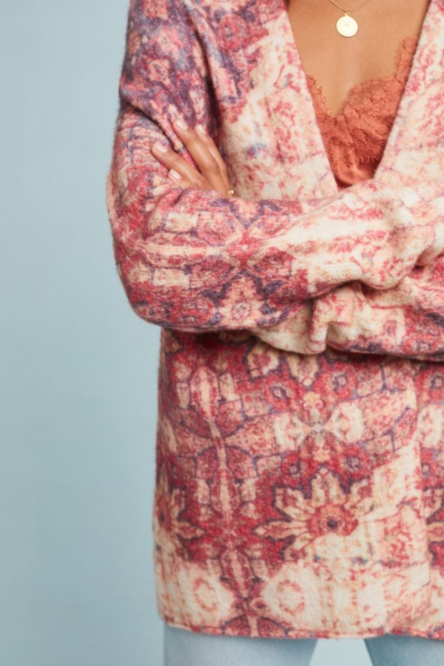 Natalia Floral-Intarsia Cardigan #3