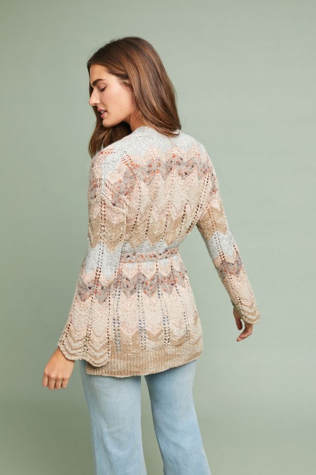 Zig-Zag Knit Cardigan #1