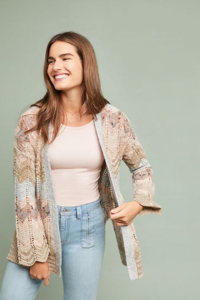 Zig-Zag Knit Cardigan #2