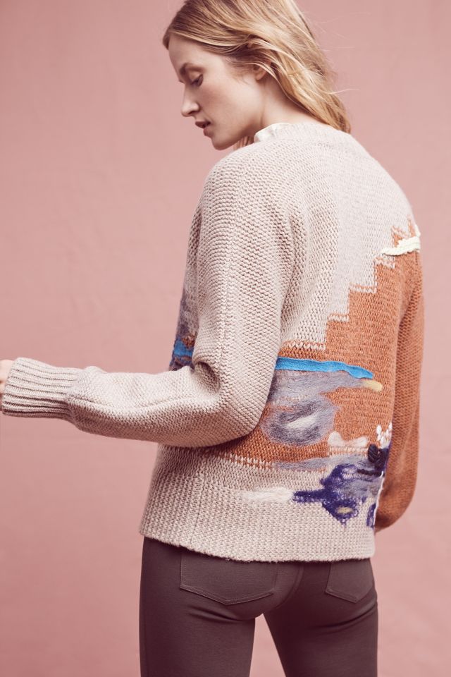 Loveliest landscape sweater on sale anthropologie